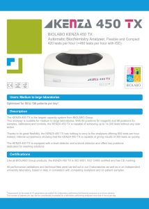 KENZA 450 TX analyser